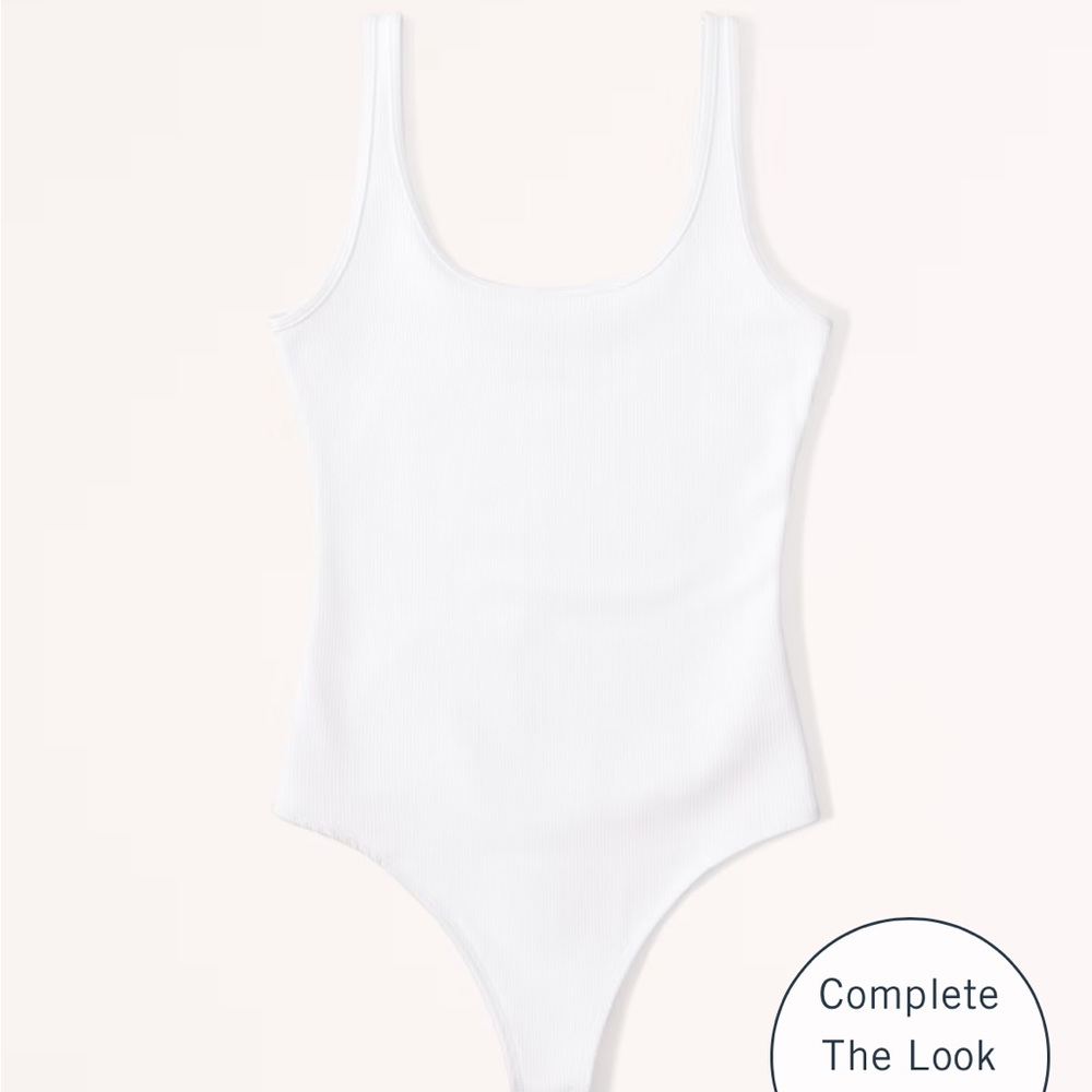 Abercrombie & Fitch Ribbed Scoop Neck Bodysuit
